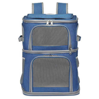 Breathable Pet Backpack for Cats and Small Dogs