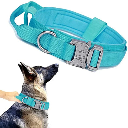 Strong Durable Tactical Dog Collar for Big Dogs