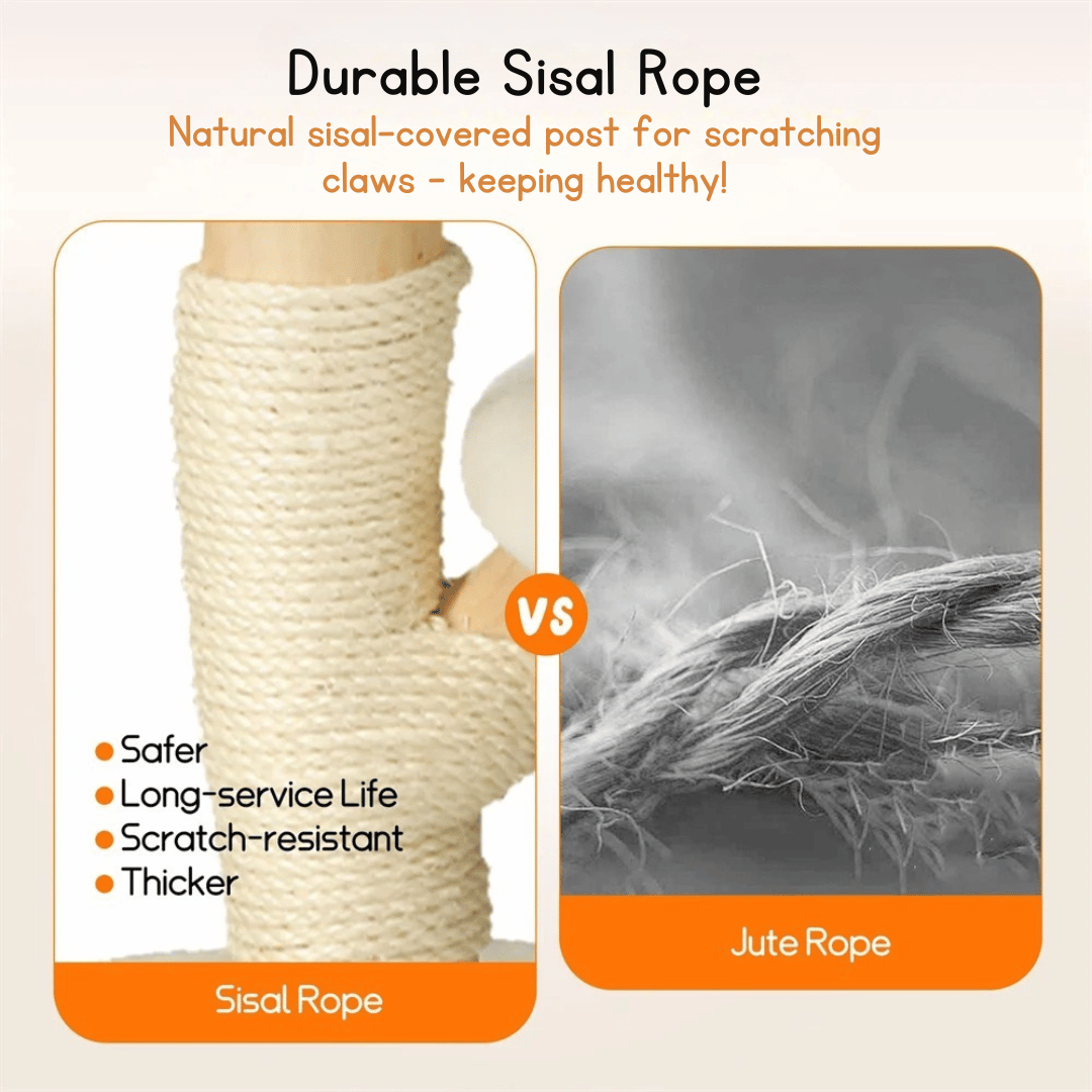 Cozy Cat Climber with Bed, Baskets & Scratch Pad