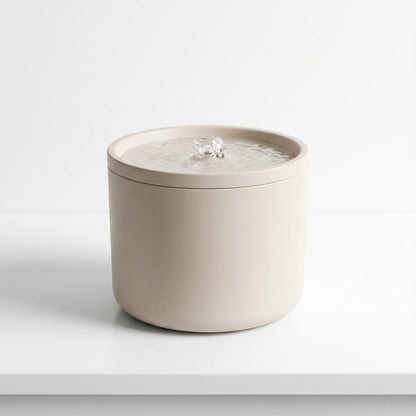 ceramic water fountain on a white background