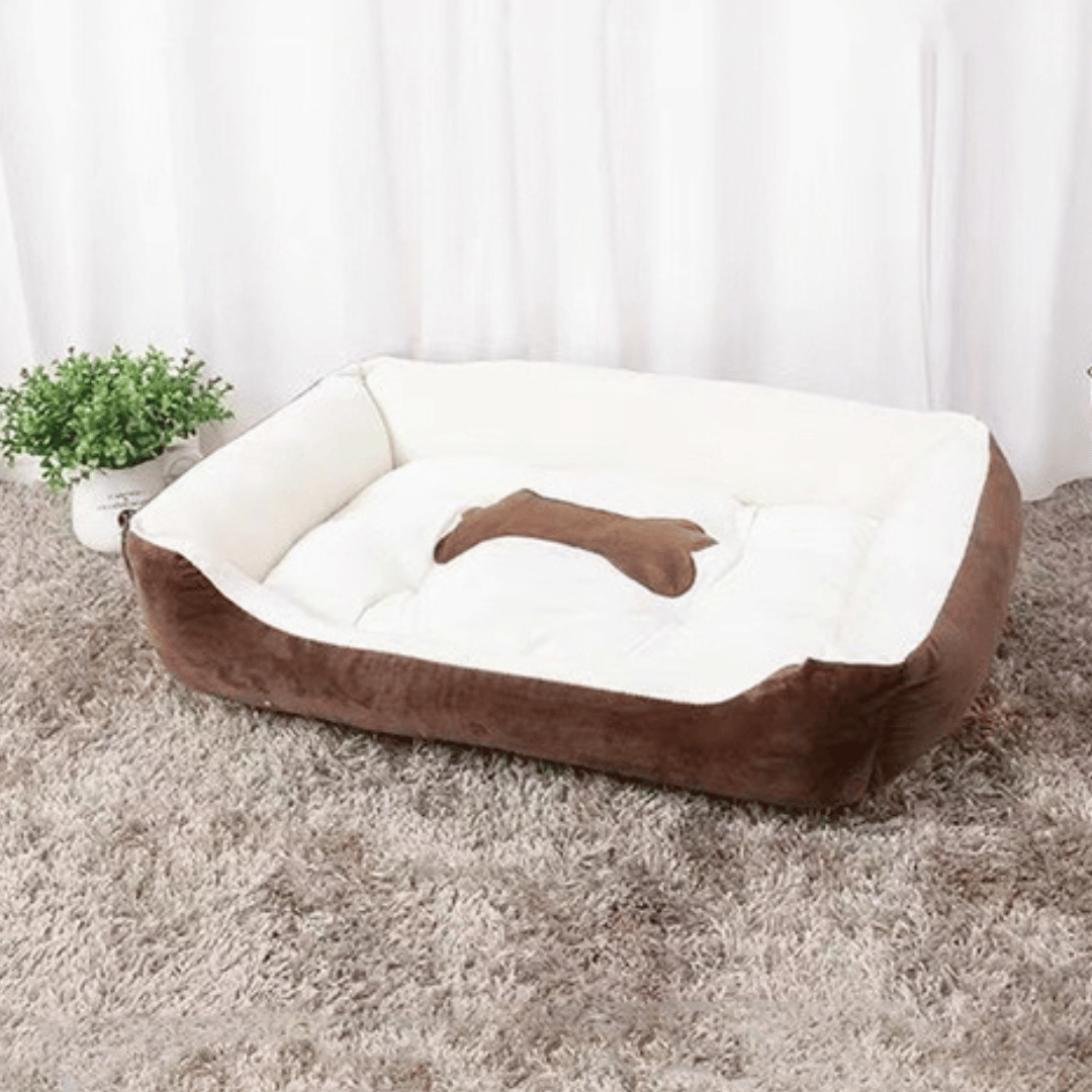 Plush Puppy Sleeping Bed