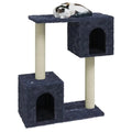Space Saving Cat Tower with Cozy Hideaways & Scratch Posts