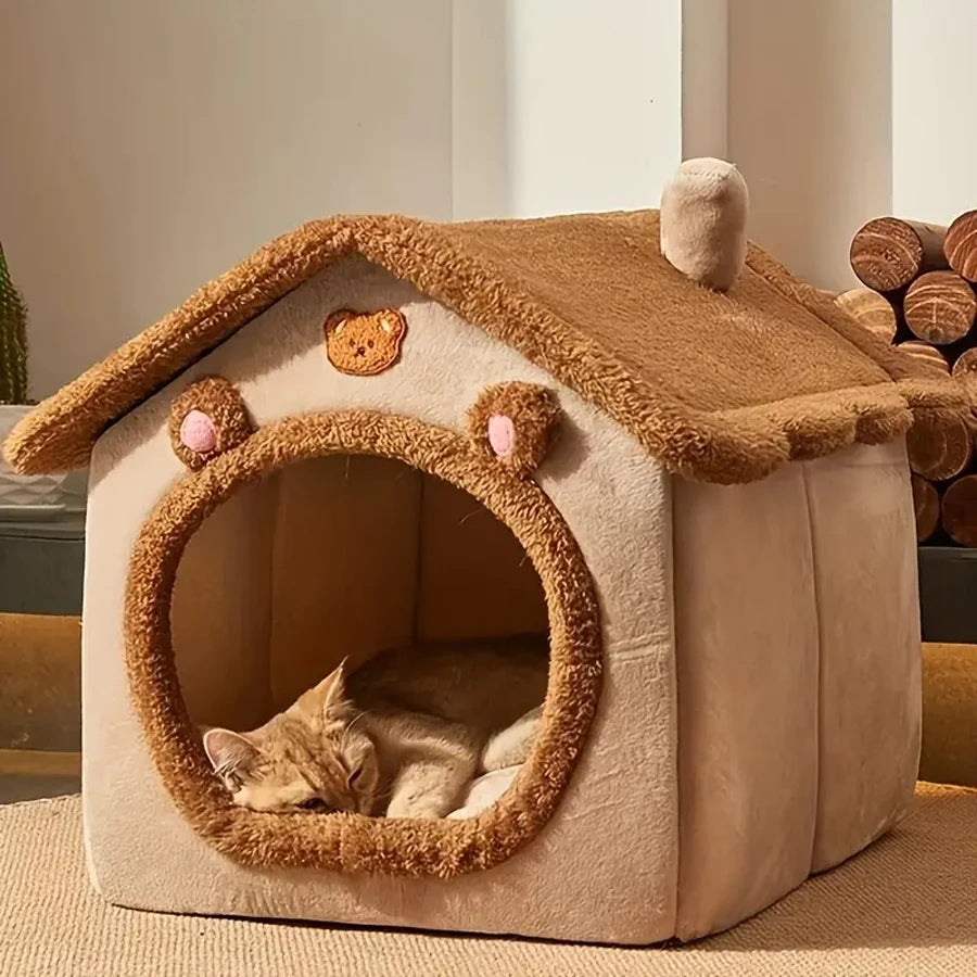 Cozy Pet House Bed for Cats and Small Dogs - LifyPet