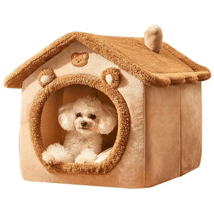 Cozy Pet House Bed for Cats and Small Dogs