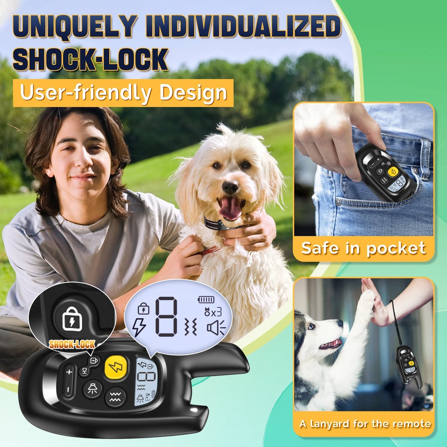 Adjustable Dog Training Collar for Effective Bark Control