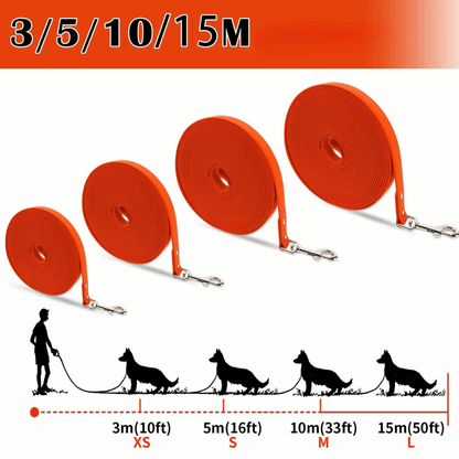Durable Long Dog Leash Made From Water Resistant PVC
