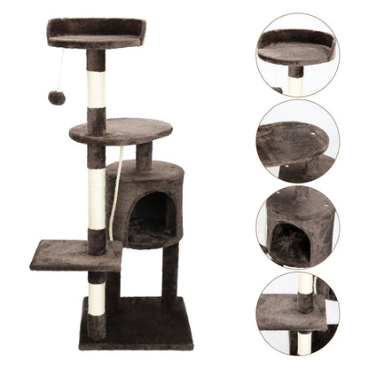 Tall Cat Tower with Hideaway & Scratch Post