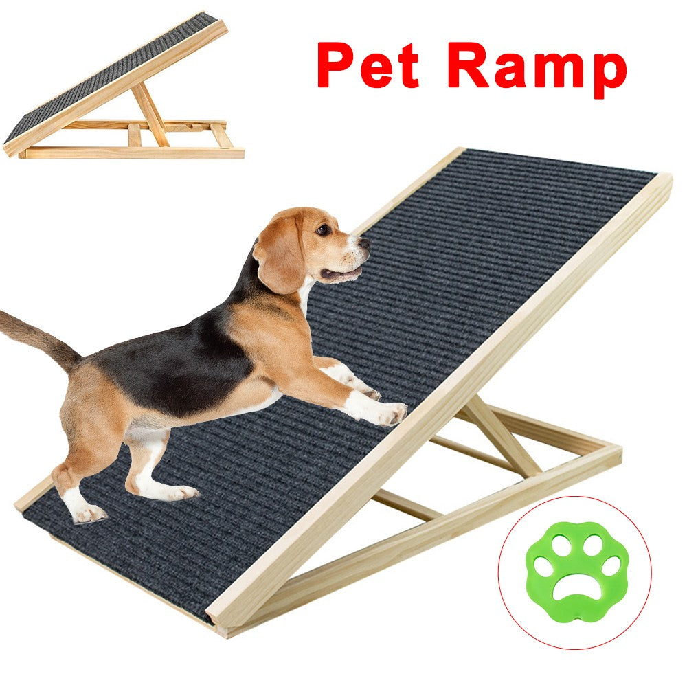 Adjustable Heights Dog Pet Ramp Foldable Stairs Non-Slip Ramp for Car Bed Sofa