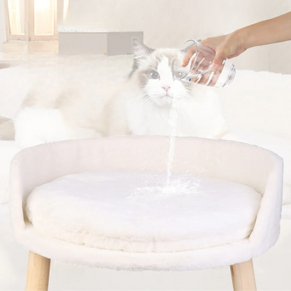 Comfy Round Pet Bed Cushion for Cats and Small Pets