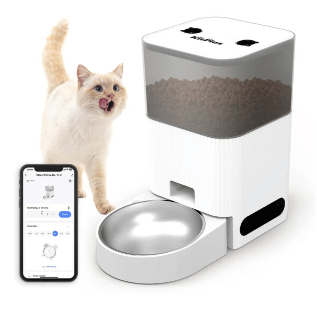 Wi-Fi Automatic Pet Food Dispenser with Voice Recorder - LifyPet
