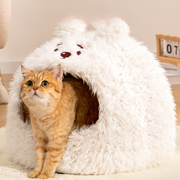 Cozy Pet Cat House Bed