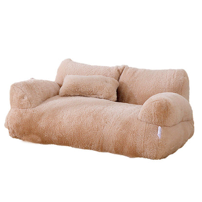 Plush Comfy Pet Couch for Cats and Dogs