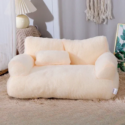 Plush Comfy Pet Couch for Cats and Dogs