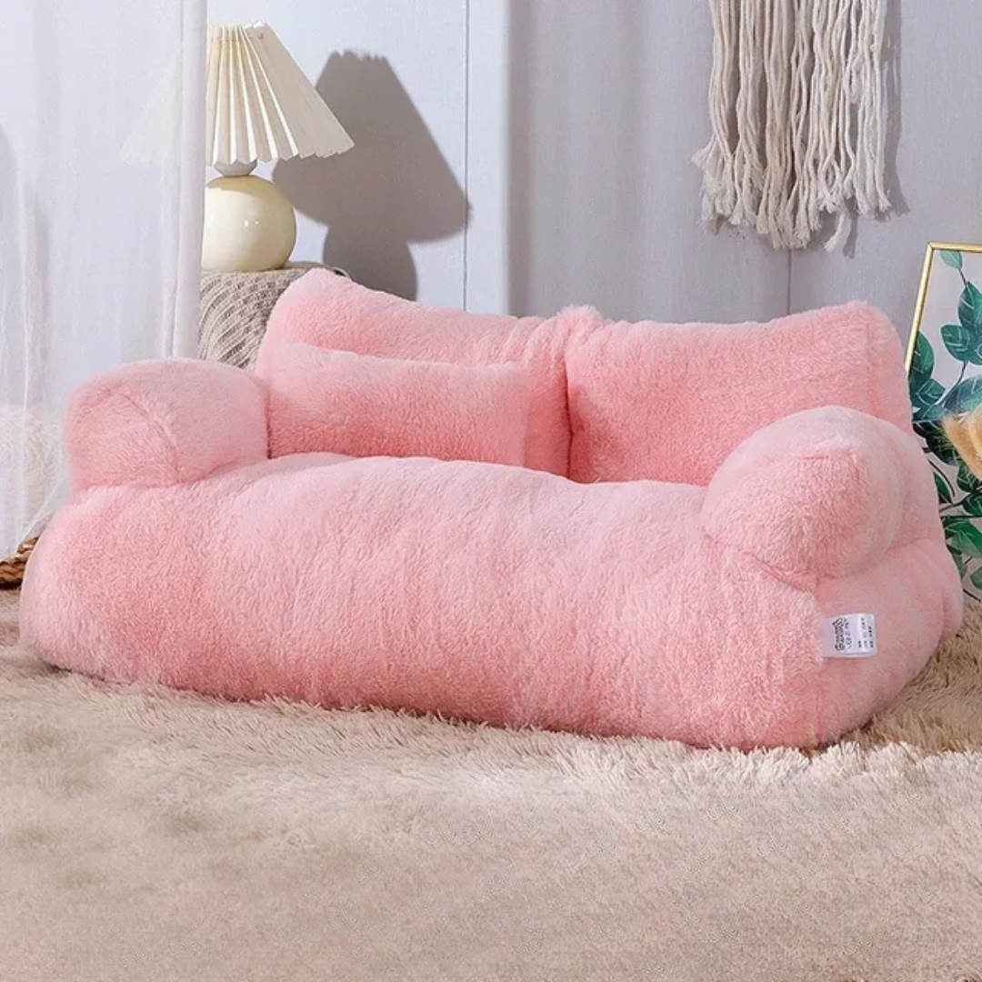 Plush Comfy Pet Couch for Cats and Dogs