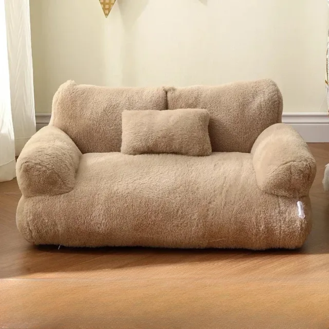 Plush Comfy Pet Couch for Cats and Dogs