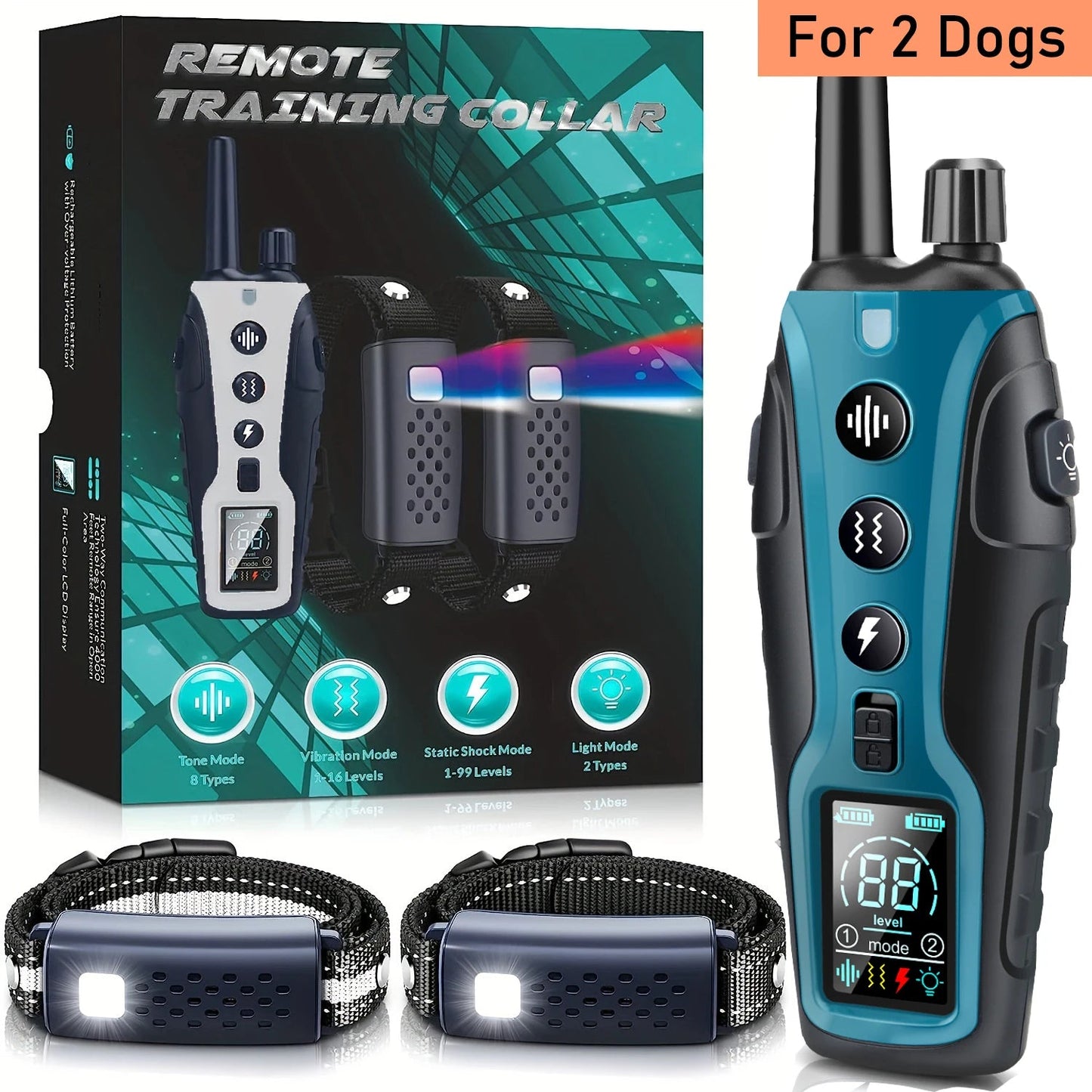 Long Range Waterproof Dog Training Collar & Remote