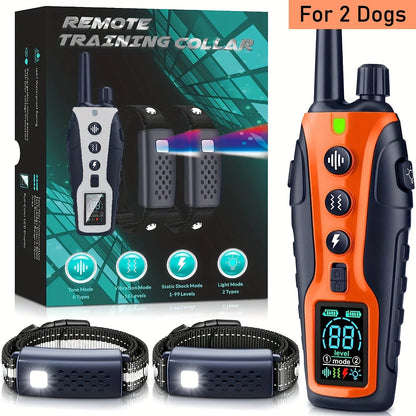 Long Range Waterproof Dog Training Collar & Remote
