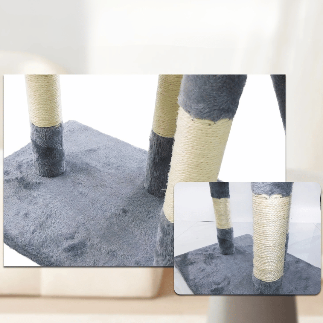 Cozy Cat Condo with Soft Bed, Perches & Scratcher