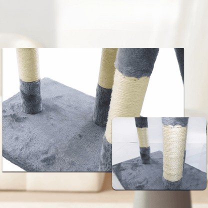 Cozy Cat Condo with Soft Bed, Perches & Scratcher