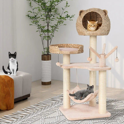 Cute Multi Level Cat Climber with Bed & Hideaway