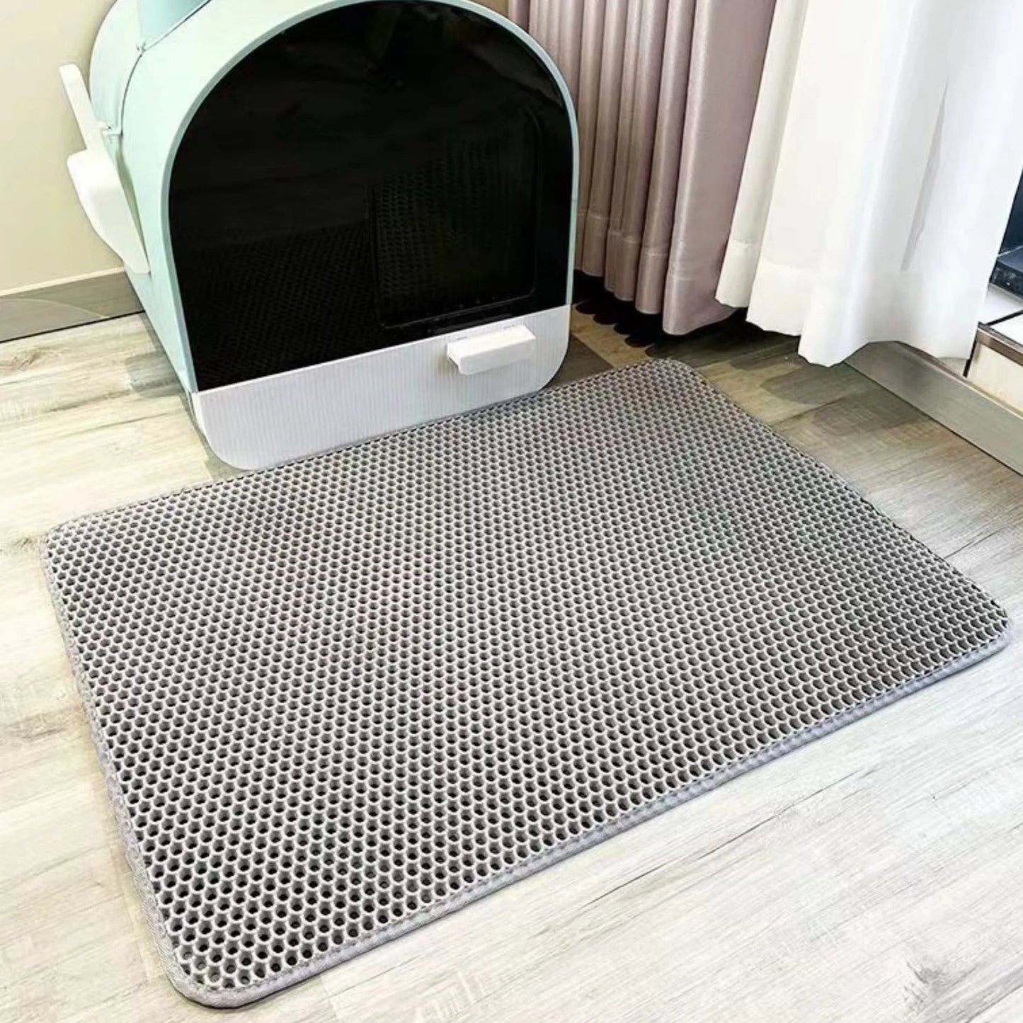Easy Clean Cat Litter Mat with Waterproof Layer