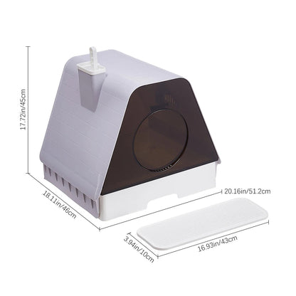 Easy Clean Hidden Cat Litter Box with Accessories