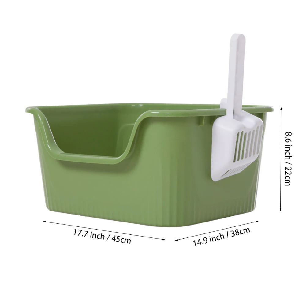 Large Covered Cat Litter Box with Scoop