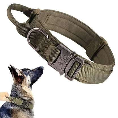 Strong Durable Tactical Dog Collar for Big Dogs