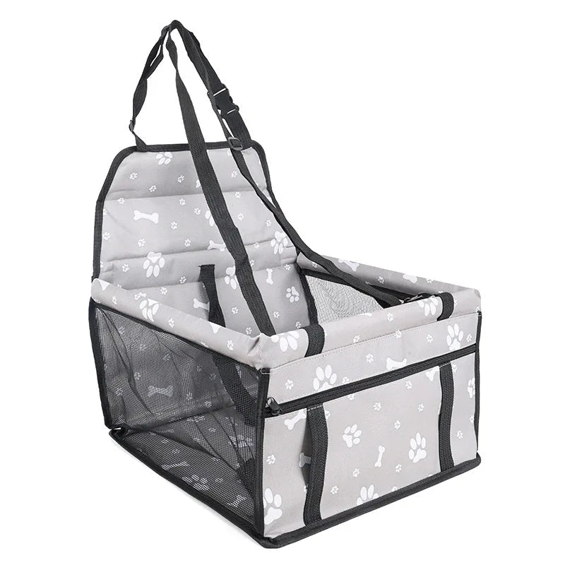Secure Pet Car Carrier with Ventilated Mesh Panels