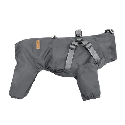Waterproof Pet Coat with Built-In Dog Harness