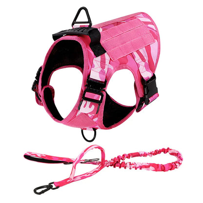 Durable Camo Dog Vest | Outdoor Pet Harness