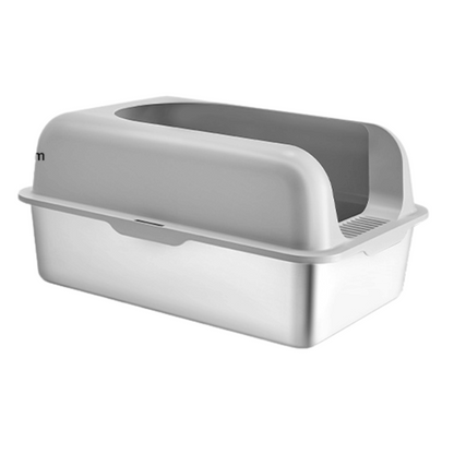 Extra Large Cat Litter Pan with Metal Tray & Accessories