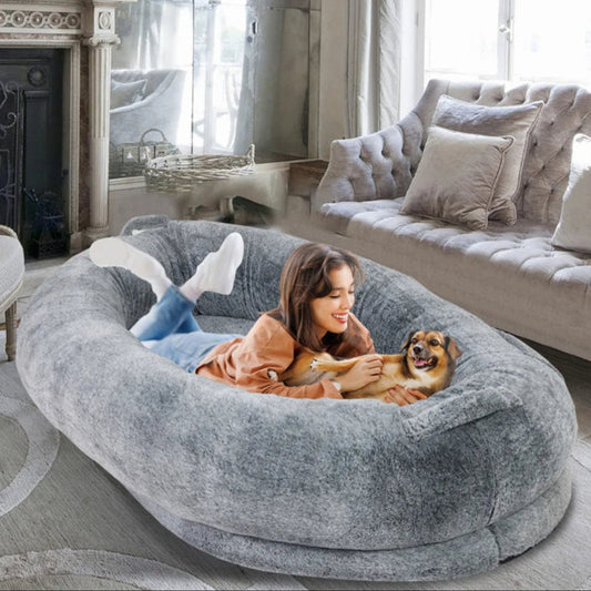 Large Plush Pet Bed for Dogs and Owners - LifyPet