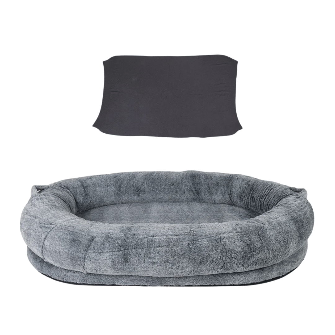 Large Plush Pet Bed for Dogs and Owners