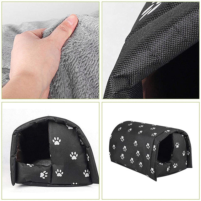 Warm Waterproof Cat Shelter for Winter