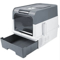 Hidden Cat Litter Box with Easy Clean Tray