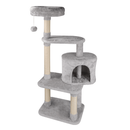 Cozy Cat Tower with Soft Condo and Scratching Post
