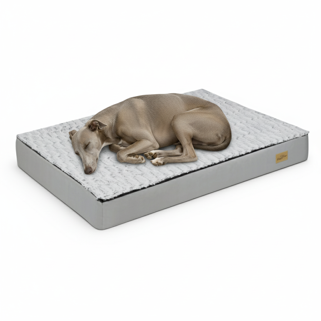 Comfortable Large Dog Bed Mattress with Soft Fleece Top