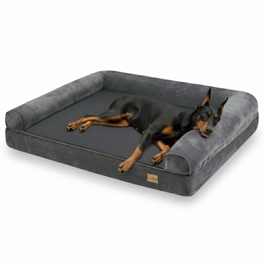 Large Comfort Dog Bed | Waterproof, Plush Sofa Pet Mattress - LifyPet