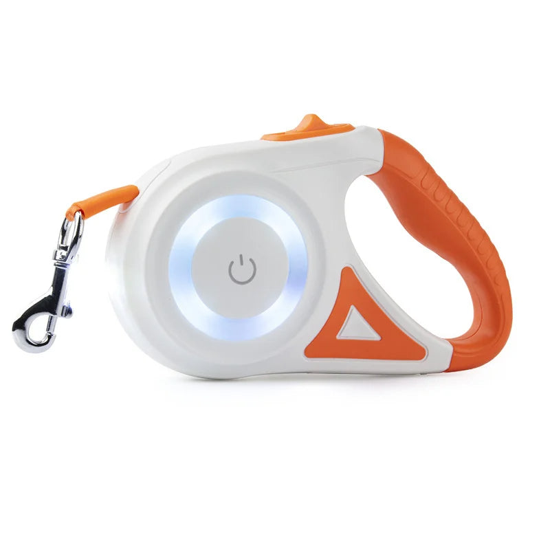 Long Adjustable Pet Leash with Torch & Comfort Grip