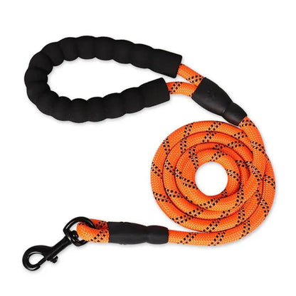 Durable Pet Leash with Padded Grip & Hi-Vis Rope