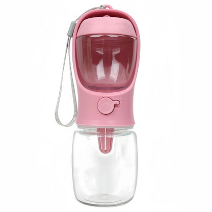 Travel Dog Water Bottle & Food Bowl Container