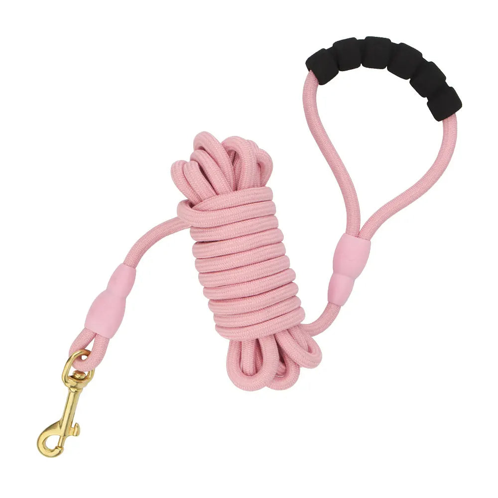 Comfortable Long Dog Leash with Soft Grip Handle