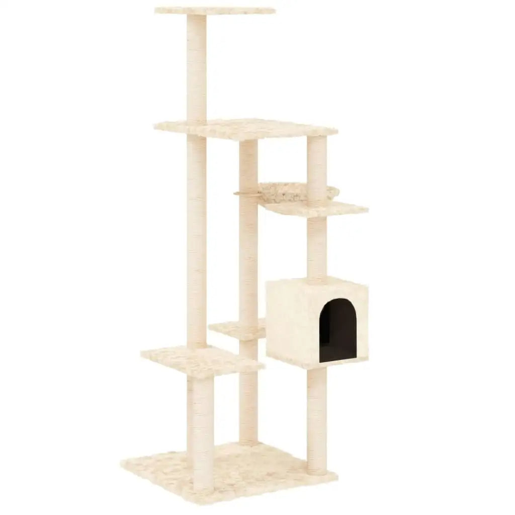 Cozy Cat Tower with Hideaway & Scratching Posts - LifyPet