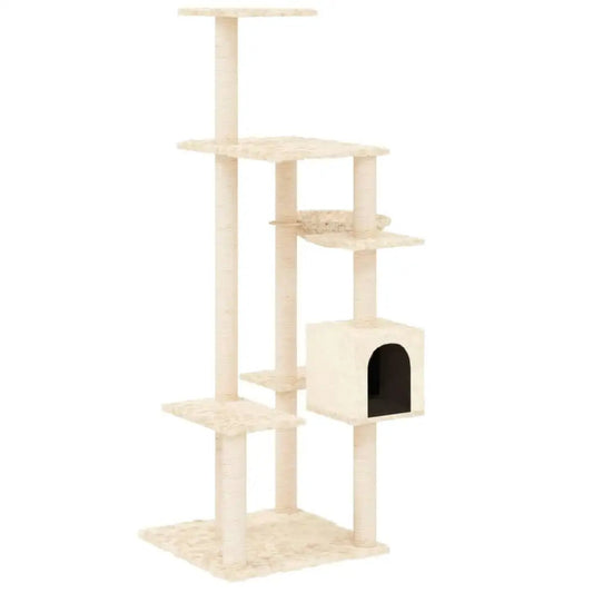 Cozy Cat Tower with Hideaway & Scratching Posts - LifyPet
