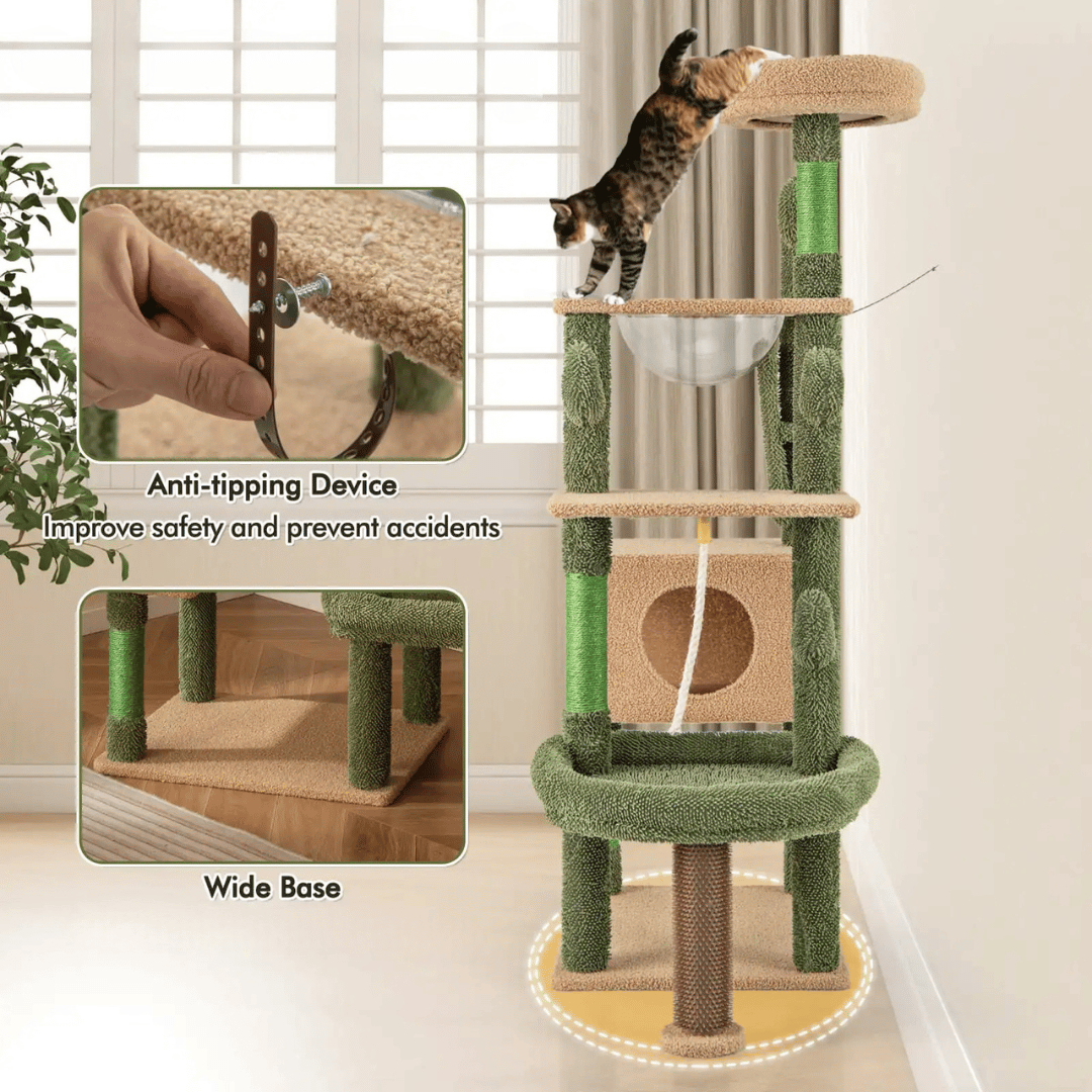 Cozy Cat Tower Condo with Bed & Perches