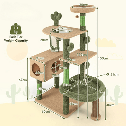 Cozy Cat Tower Condo with Bed & Perches