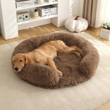 Comfy Orthopedic Dog Bed with Pillow for Calming Support