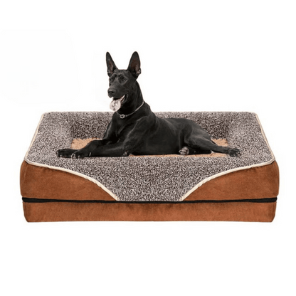 Plush Orthopedic Dog Bed with Easy Zip Cover - LifyPet
