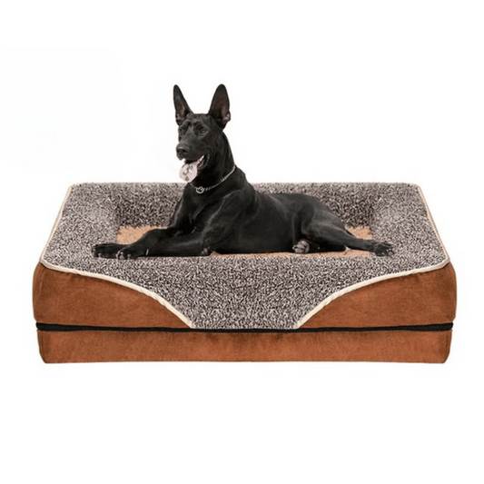 Plush Orthopedic Dog Bed with Easy Zip Cover - LifyPet
